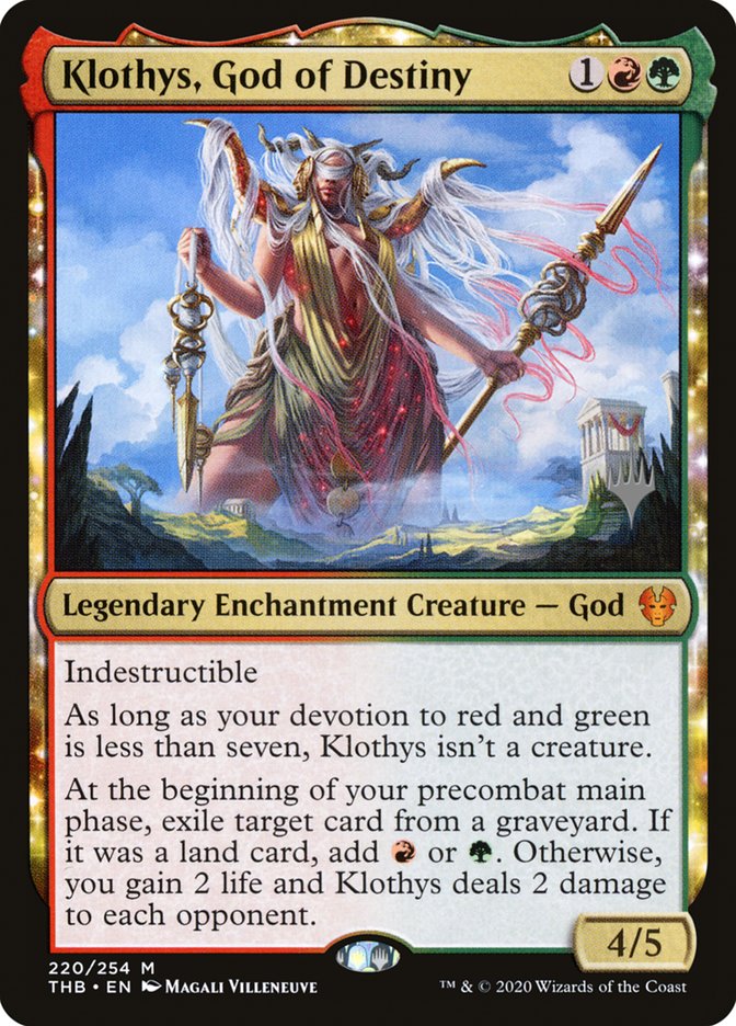 Klothys, God of Destiny (Promo Pack) [Theros Beyond Death Promos] | Gate City Games LLC