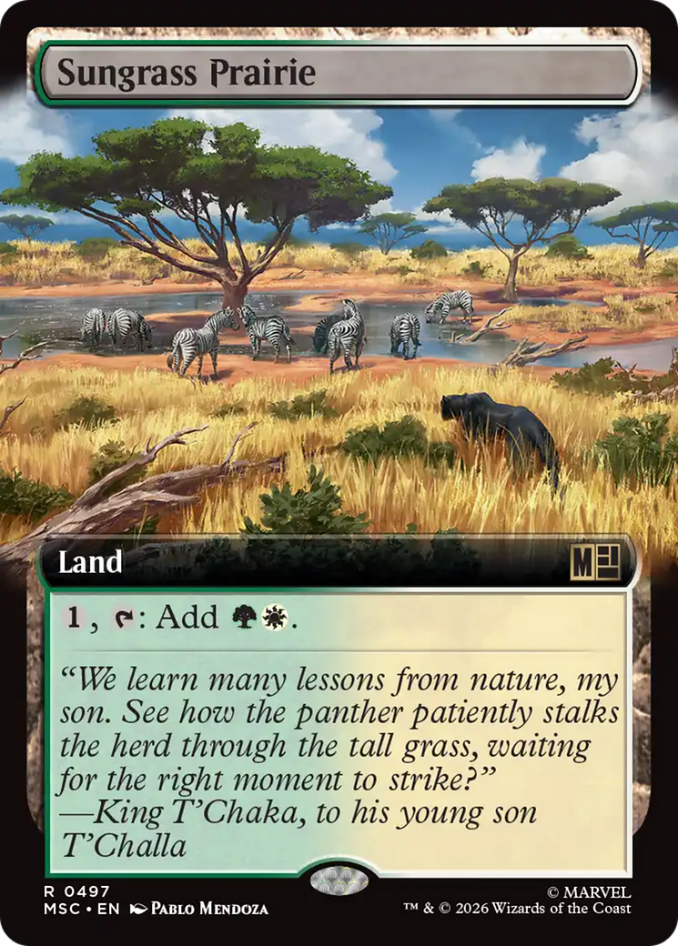 Sungrass Prairie (Extended Art) [Marvel Super Heroes Commander] | Gate City Games LLC
