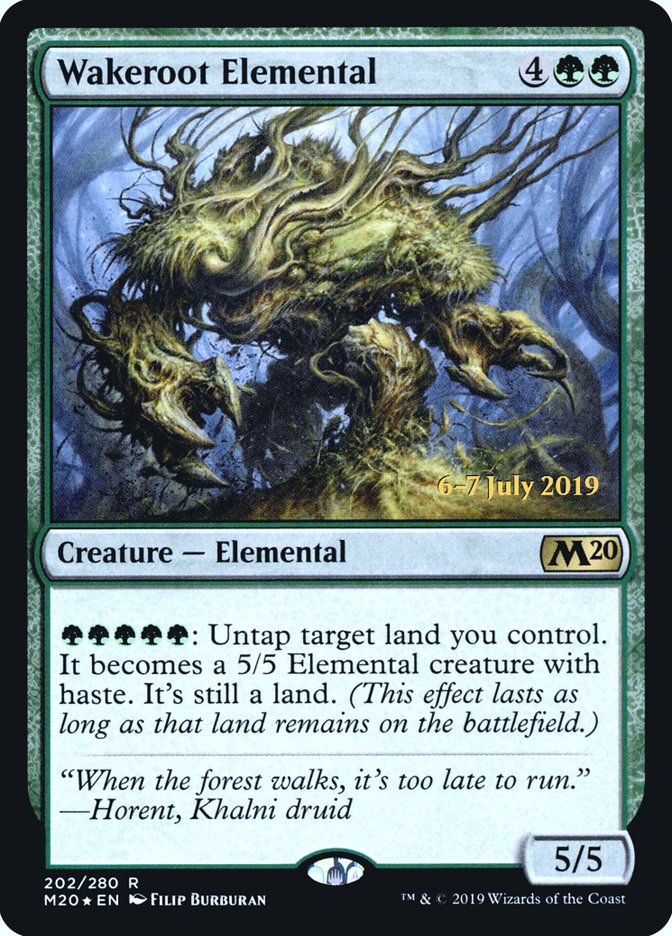 Wakeroot Elemental [Core Set 2020 Prerelease Promos] | Gate City Games LLC