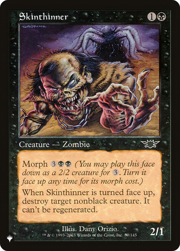 Skinthinner [The List] | Gate City Games LLC