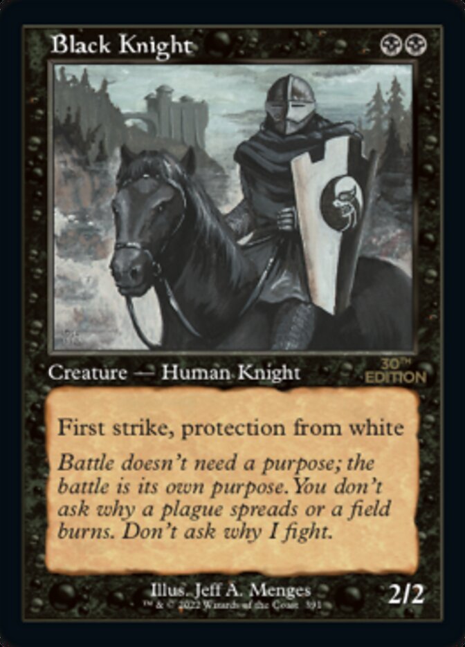 Black Knight (Retro) [30th Anniversary Edition] | Gate City Games LLC