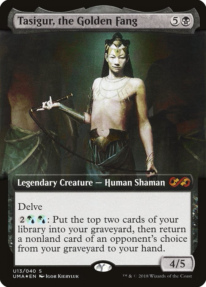 Tasigur, the Golden Fang (Topper) [Ultimate Masters Box Topper] | Gate City Games LLC