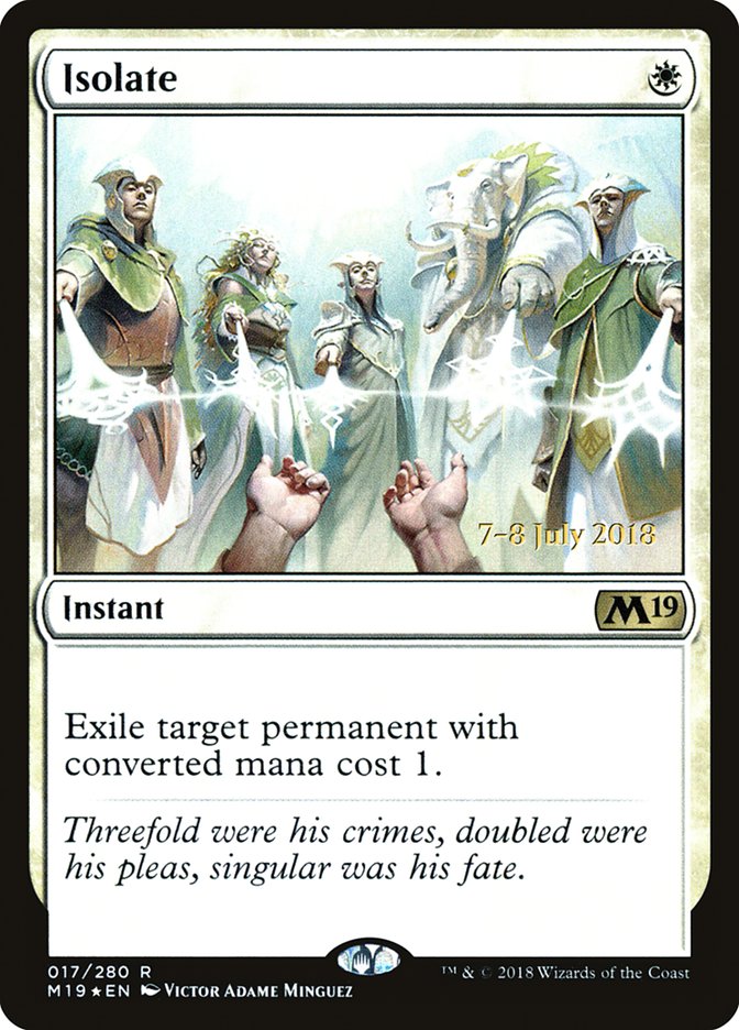 Isolate [Core Set 2019 Prerelease Promos] | Gate City Games LLC