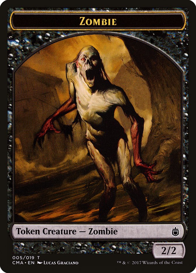 Zombie Token [Commander Anthology Tokens] | Gate City Games LLC