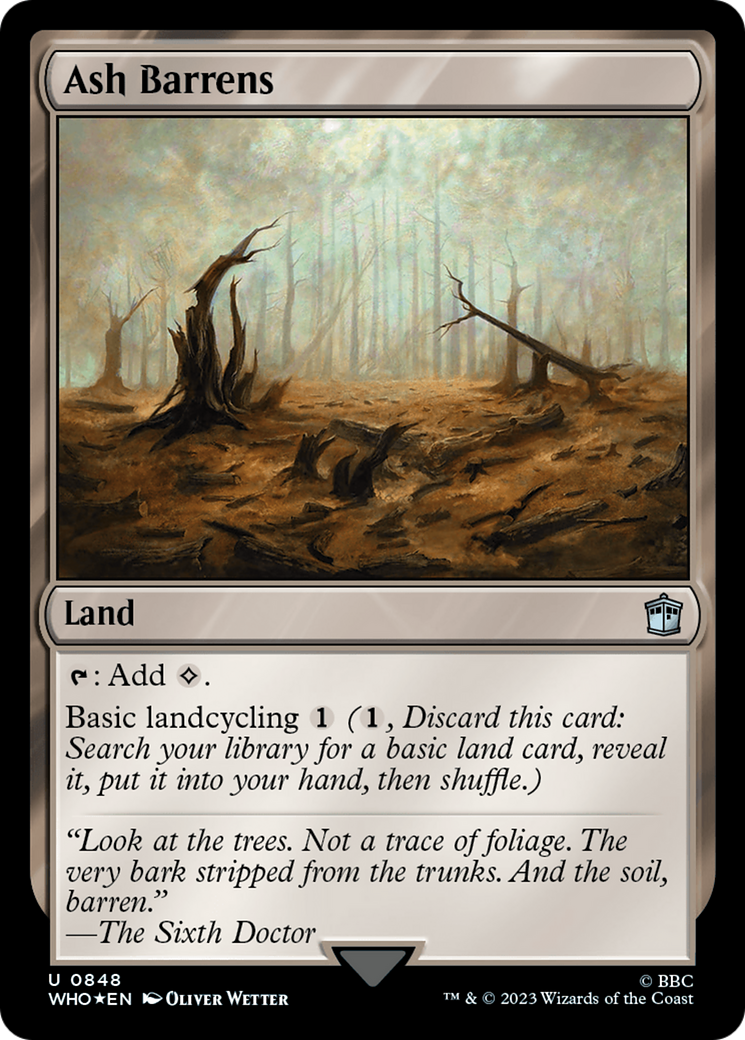 Ash Barrens (Surge Foil) [Doctor Who] | Gate City Games LLC