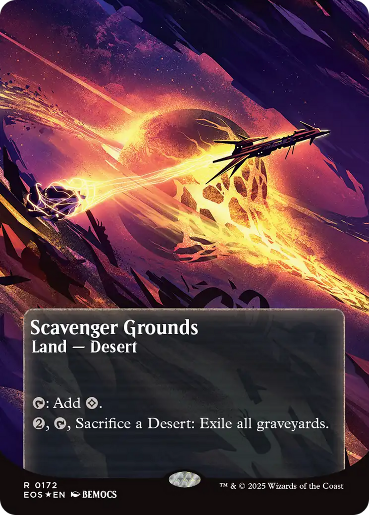 Scavenger Grounds (0172) (Borderless) (Galaxy Foil) [Edge of Eternities: Stellar Sights] | Gate City Games LLC