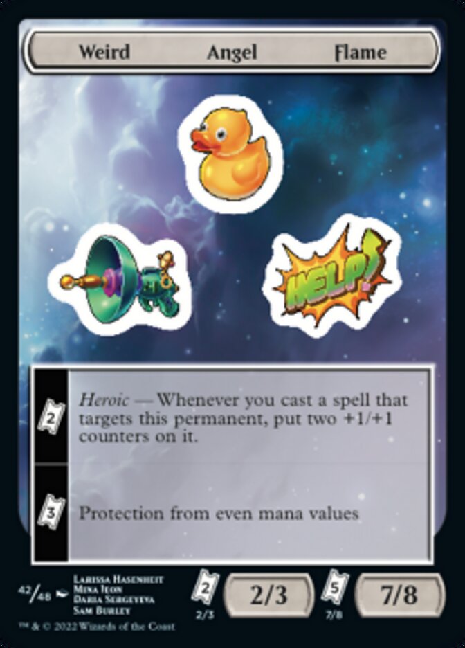 Weird Angel Flame [Unfinity Stickers] | Gate City Games LLC