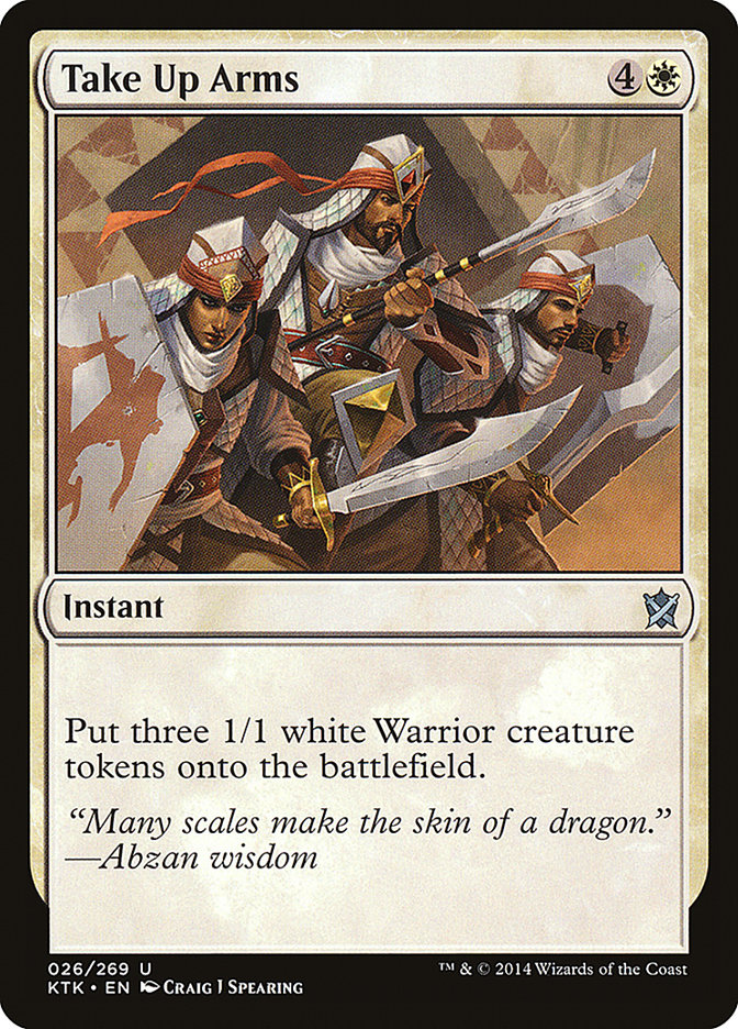 Take Up Arms [Khans of Tarkir] | Gate City Games LLC