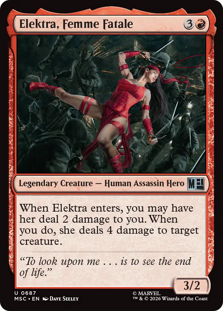 Elektra, Femme Fatale [Marvel Super Heroes Commander] | Gate City Games LLC
