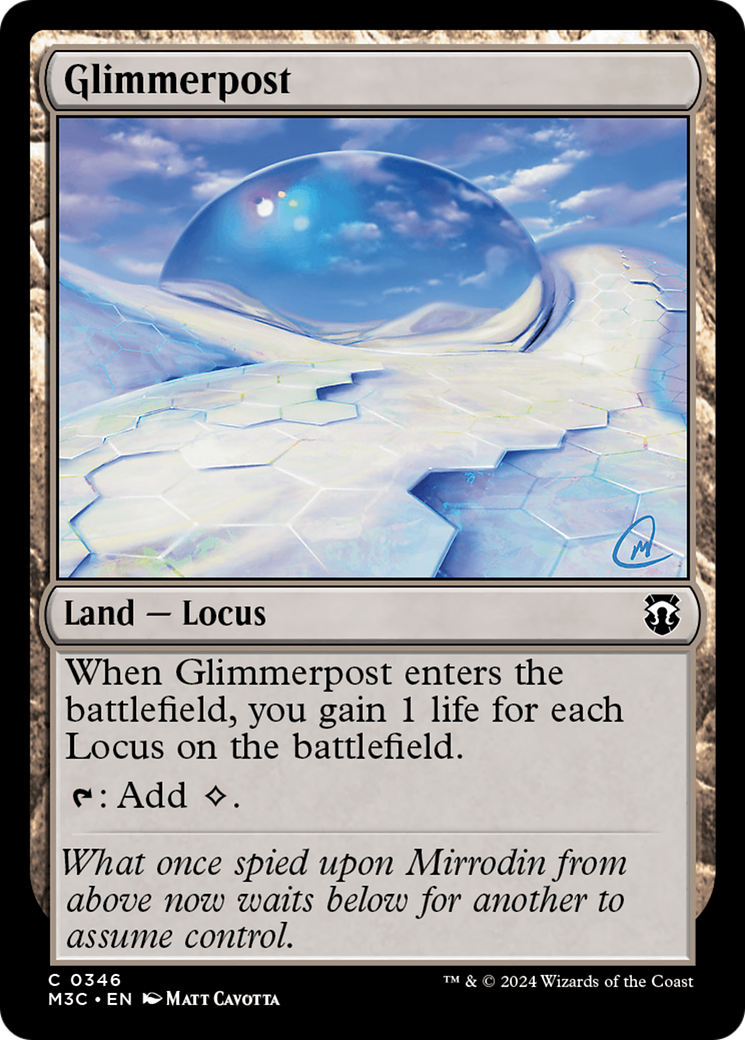 Glimmerpost (Ripple Foil) [Modern Horizons 3 Commander] | Gate City Games LLC