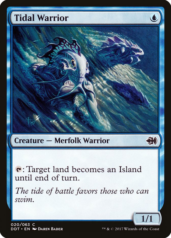 Tidal Warrior [Duel Decks: Merfolk vs. Goblins] | Gate City Games LLC