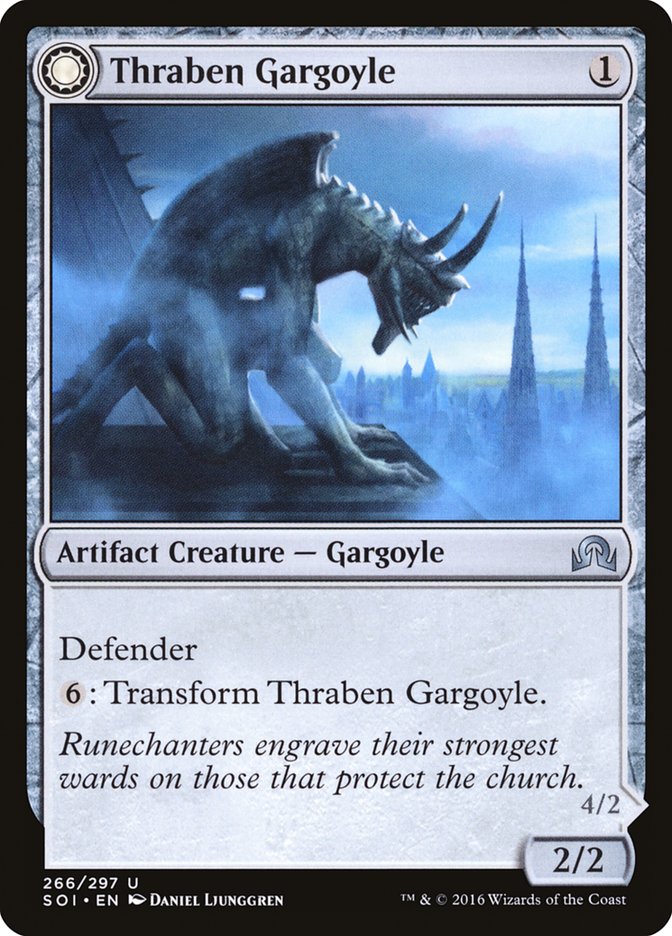 Thraben Gargoyle // Stonewing Antagonizer [Shadows over Innistrad] | Gate City Games LLC