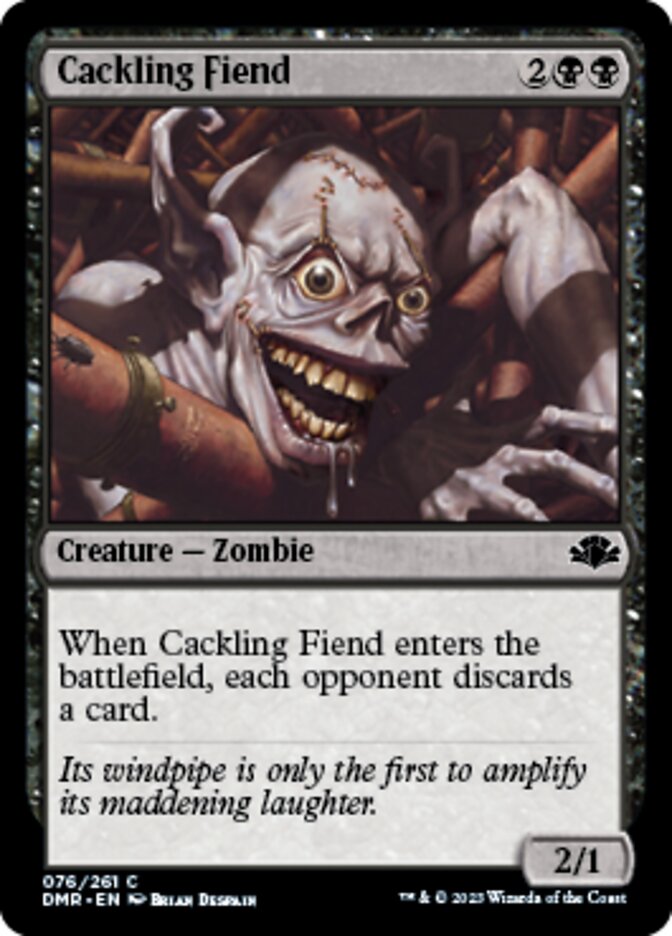 Cackling Fiend [Dominaria Remastered] | Gate City Games LLC