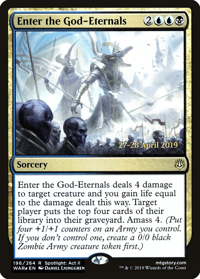 Enter the God-Eternals [War of the Spark Prerelease Promos] | Gate City Games LLC