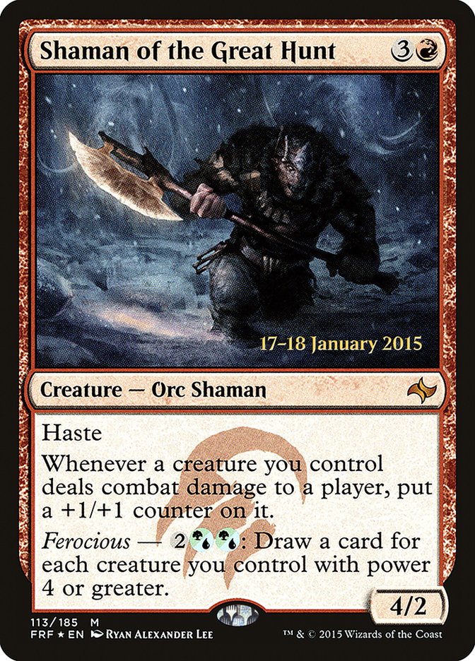 Shaman of the Great Hunt [Fate Reforged Prerelease Promos] | Gate City Games LLC
