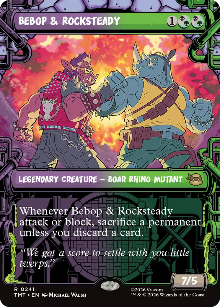 Bebop & Rocksteady (Showcase) [Teenage Mutant Ninja Turtles] | Gate City Games LLC