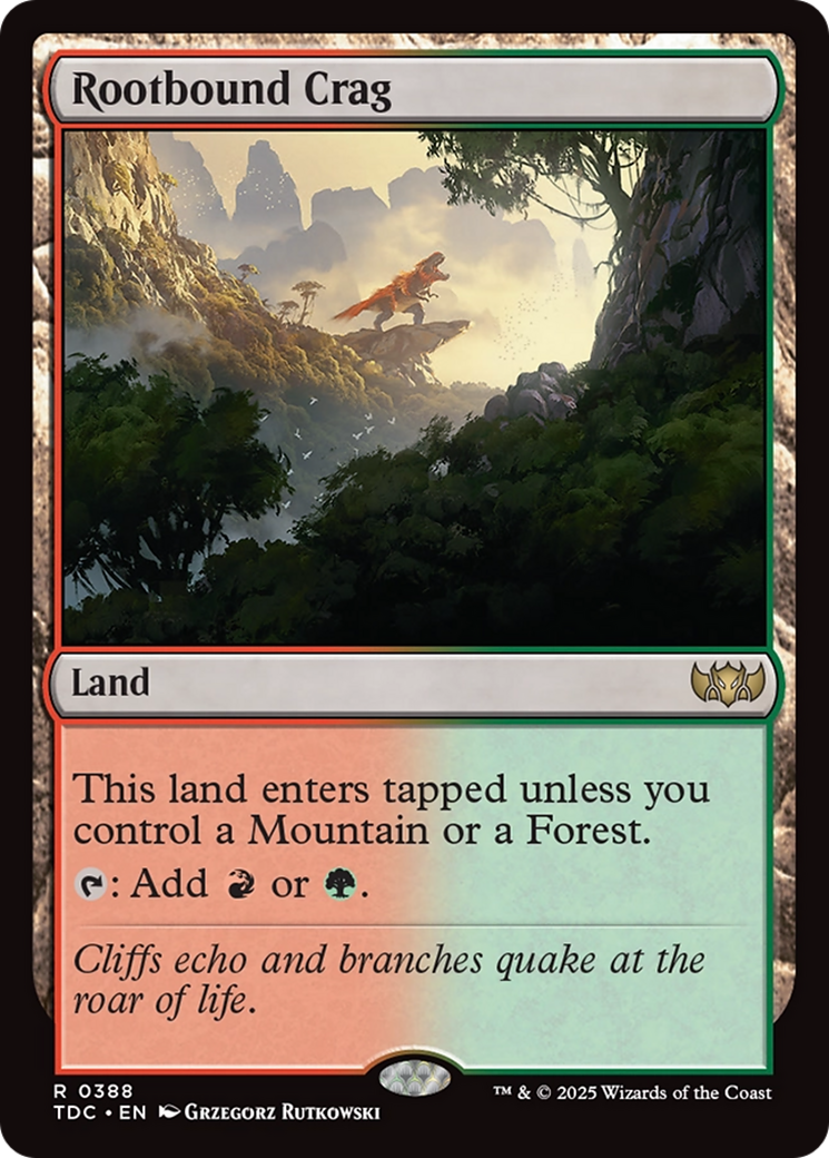 Rootbound Crag [Tarkir: Dragonstorm Commander] | Gate City Games LLC