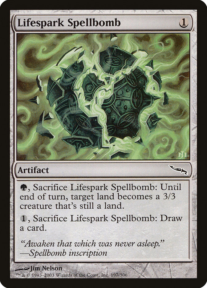 Lifespark Spellbomb [Mirrodin] | Gate City Games LLC