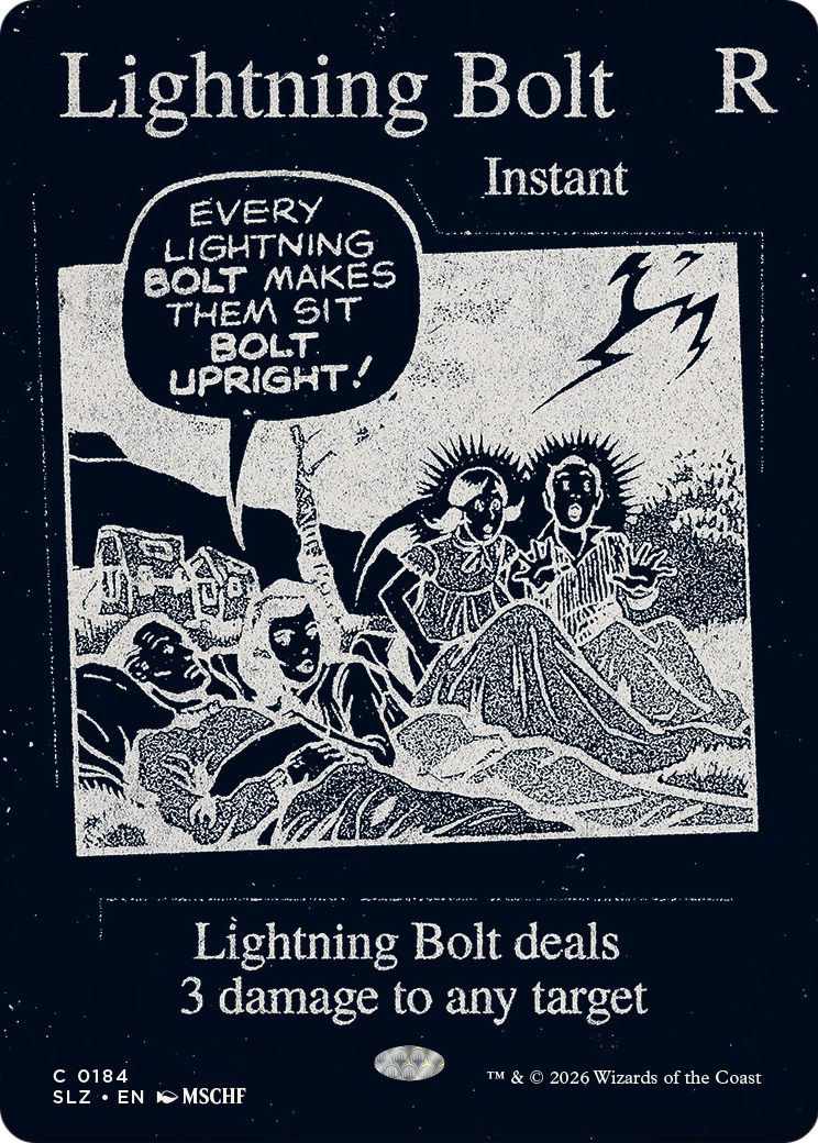 Lightning Bolt (0184) [Secret Lair x MSCHF: The Zeta Set] | Gate City Games LLC
