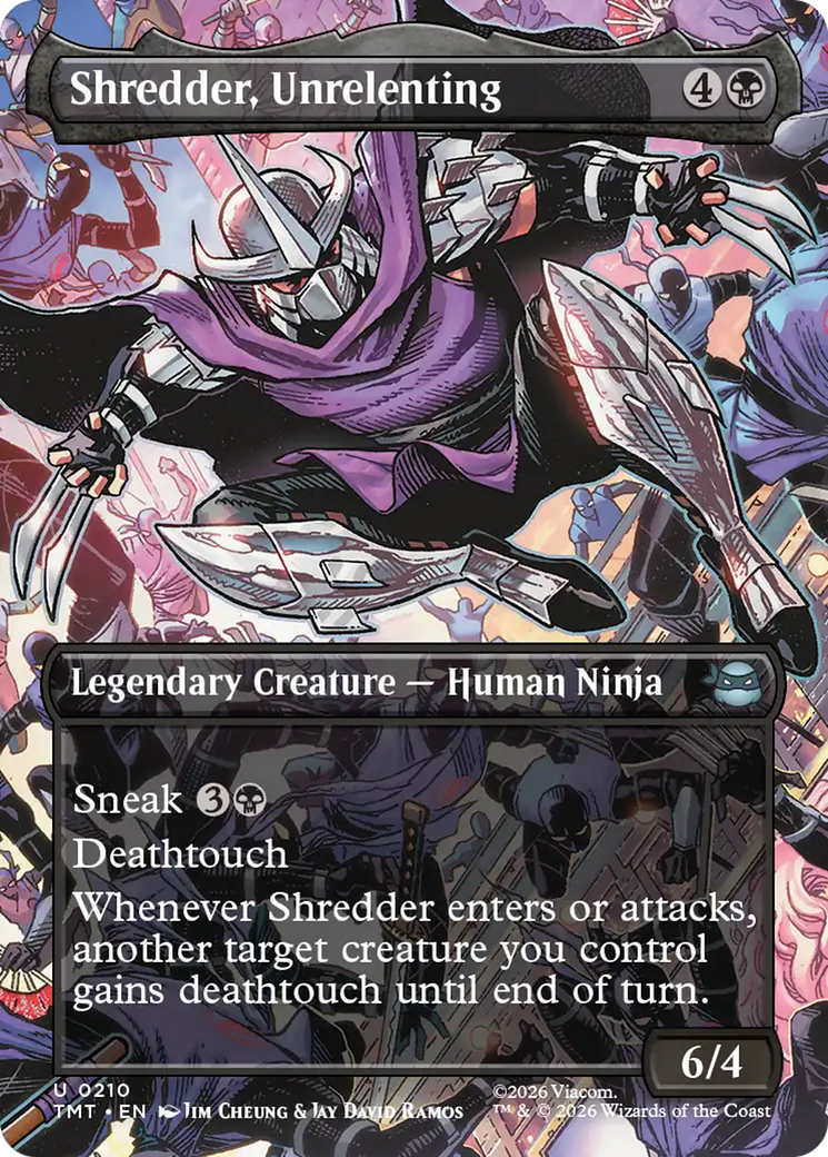 Shredder, Unrelenting (Borderless) [Teenage Mutant Ninja Turtles] | Gate City Games LLC