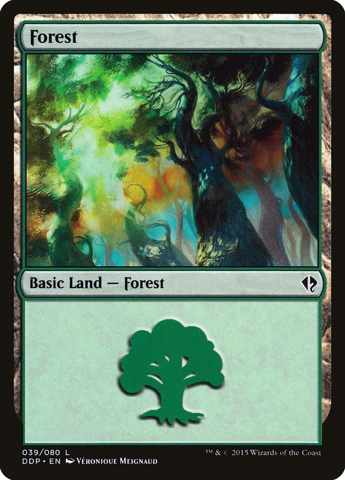 Forest (39) [Duel Decks: Zendikar vs. Eldrazi] | Gate City Games LLC