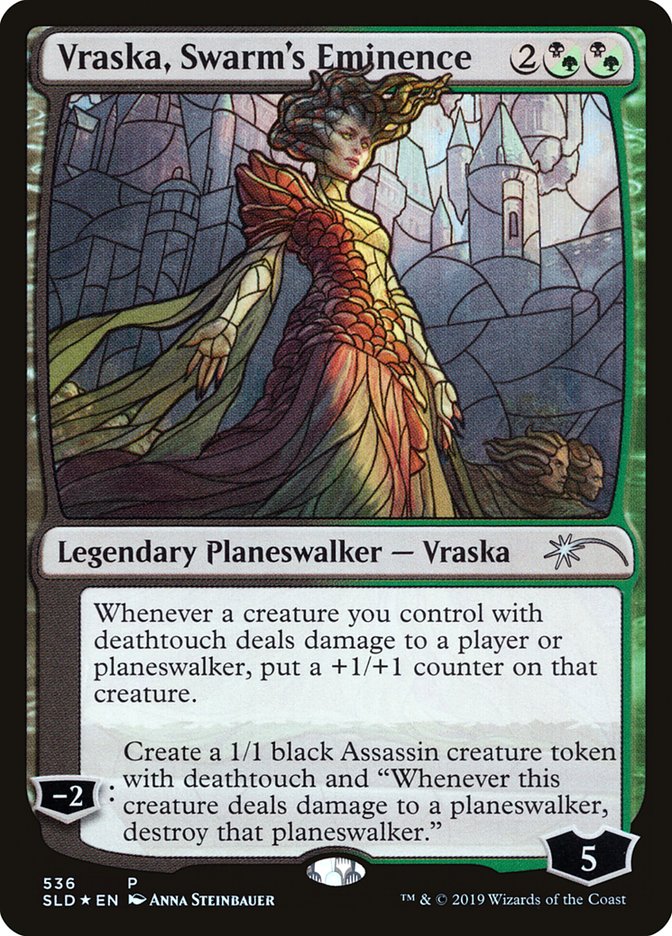 Vraska, Swarm's Eminence (Stained Glass) [Secret Lair Drop Promos] | Gate City Games LLC