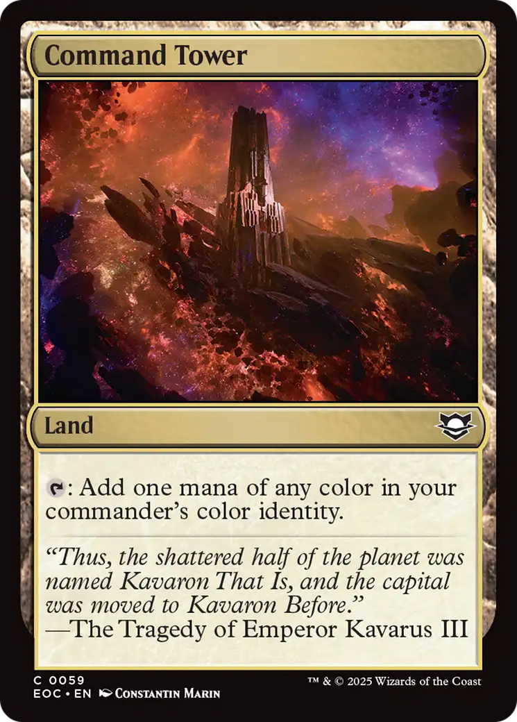Command Tower [Edge of Eternities Commander] | Gate City Games LLC