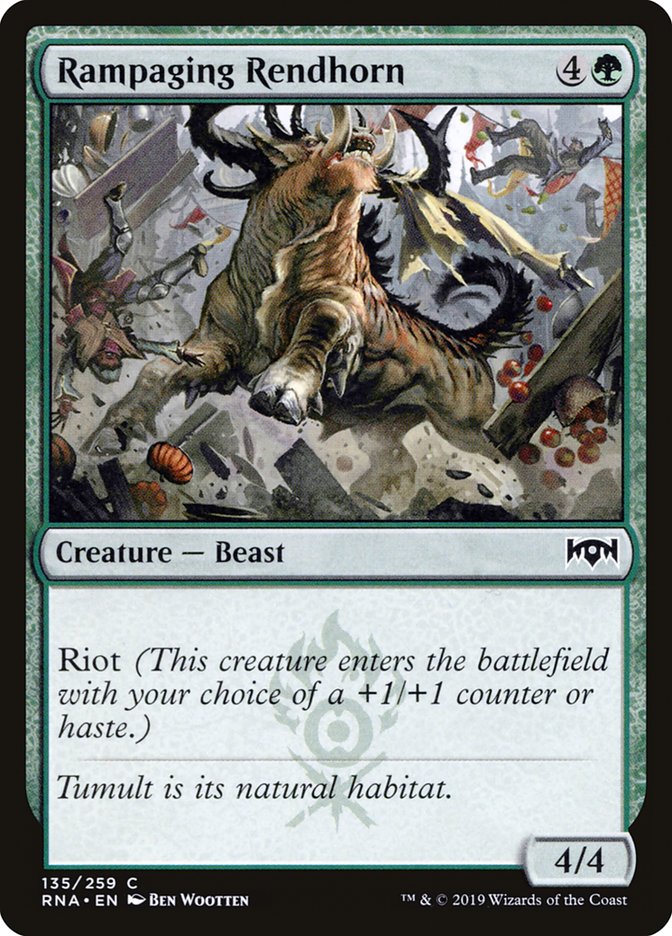 Rampaging Rendhorn [Ravnica Allegiance] | Gate City Games LLC