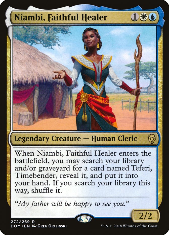Niambi, Faithful Healer [Dominaria] | Gate City Games LLC