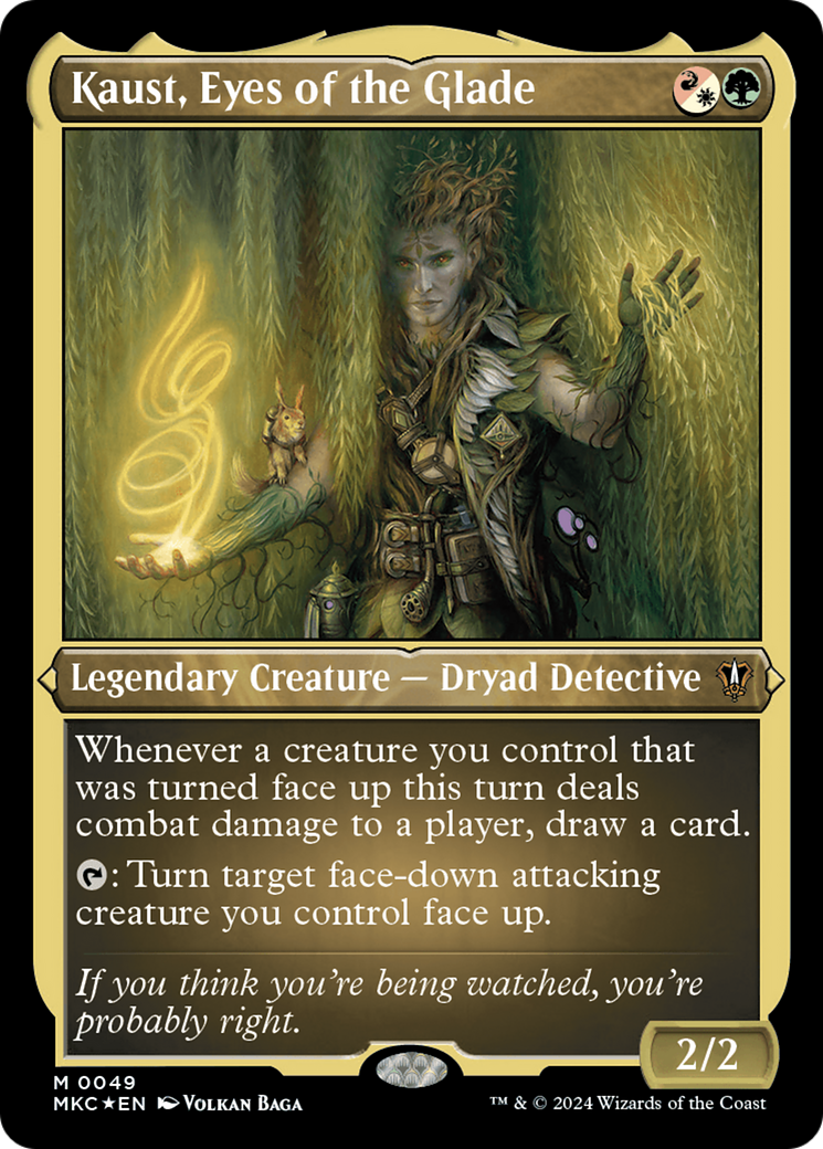 Kaust, Eyes of the Glade (Display Commander) [Murders at Karlov Manor Commander] | Gate City Games LLC