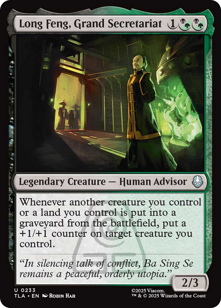 Long Feng, Grand Secretariat [Avatar: The Last Airbender] | Gate City Games LLC