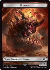 Hero (0007) // Horror (0013) Double-Sided Token [FINAL FANTASY Tokens] | Gate City Games LLC