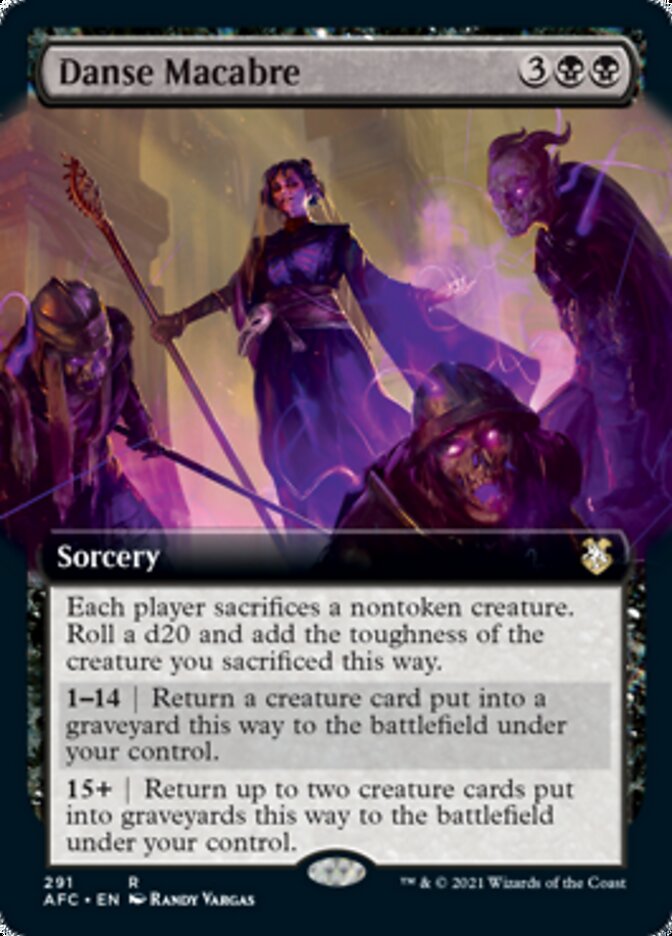 Danse Macabre (Extended Art) [Dungeons & Dragons: Adventures in the Forgotten Realms Commander] | Gate City Games LLC