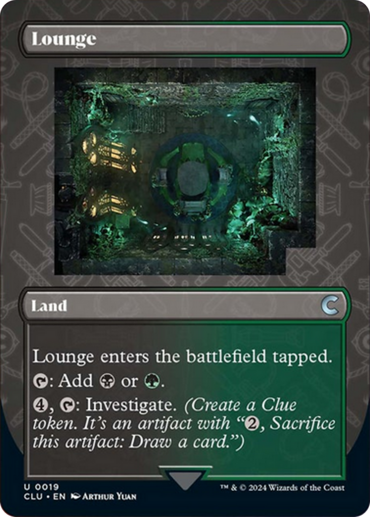 Lounge (Borderless) [Ravnica: Clue Edition] | Gate City Games LLC