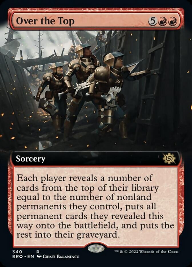 Over the Top (Extended Art) [The Brothers' War] | Gate City Games LLC