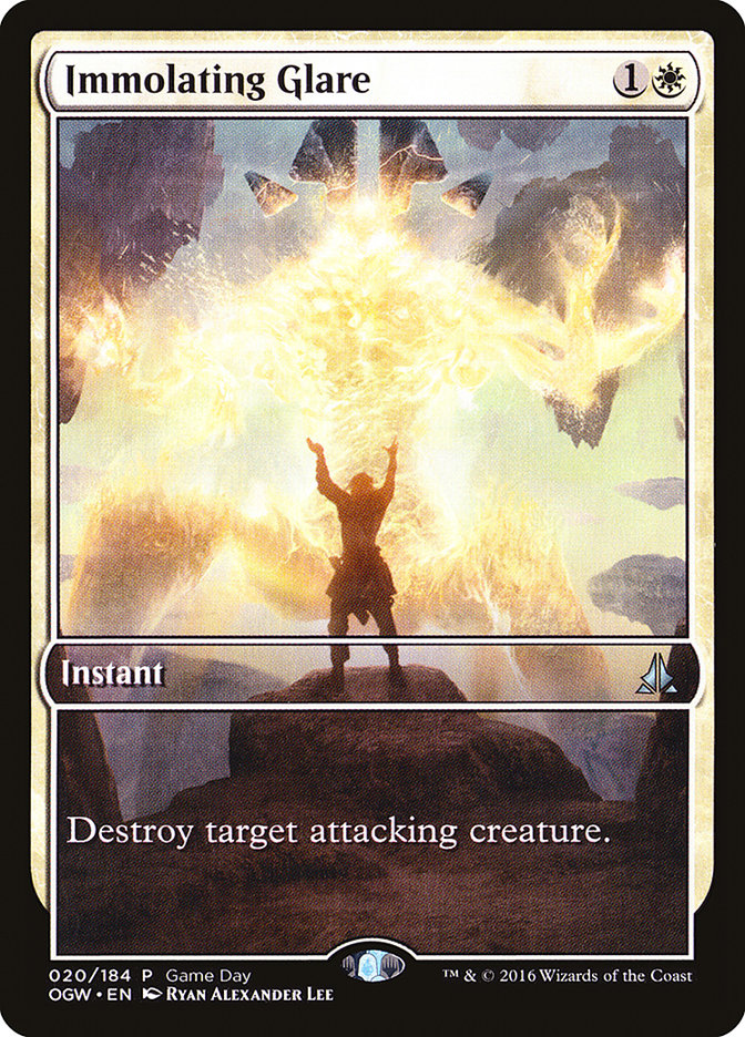 Immolating Glare (Game Day) (Extended Art) [Oath of the Gatewatch Promos] | Gate City Games LLC