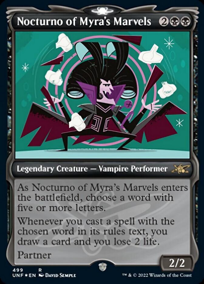 Nocturno of Myra's Marvels (Showcase) (Galaxy Foil) [Unfinity] | Gate City Games LLC