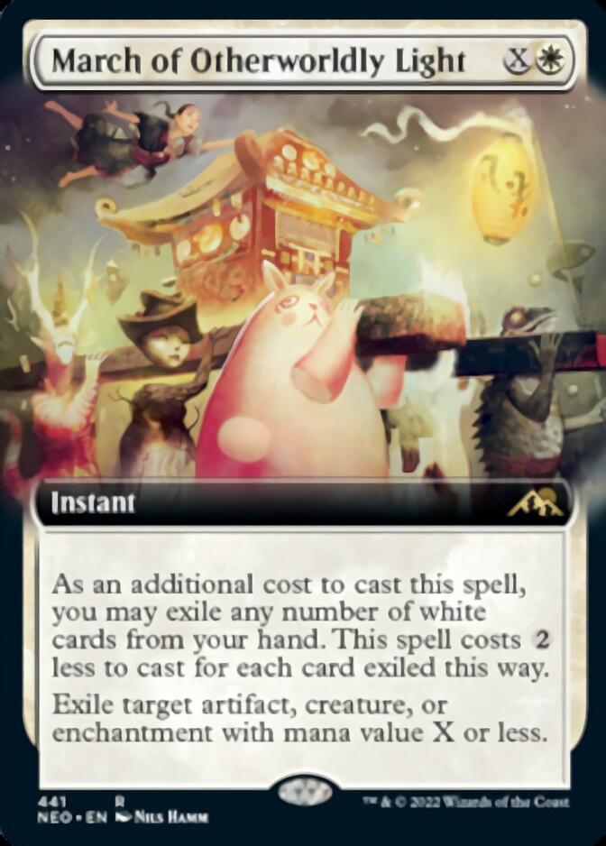 March of Otherworldly Light (Extended Art) [Kamigawa: Neon Dynasty] | Gate City Games LLC