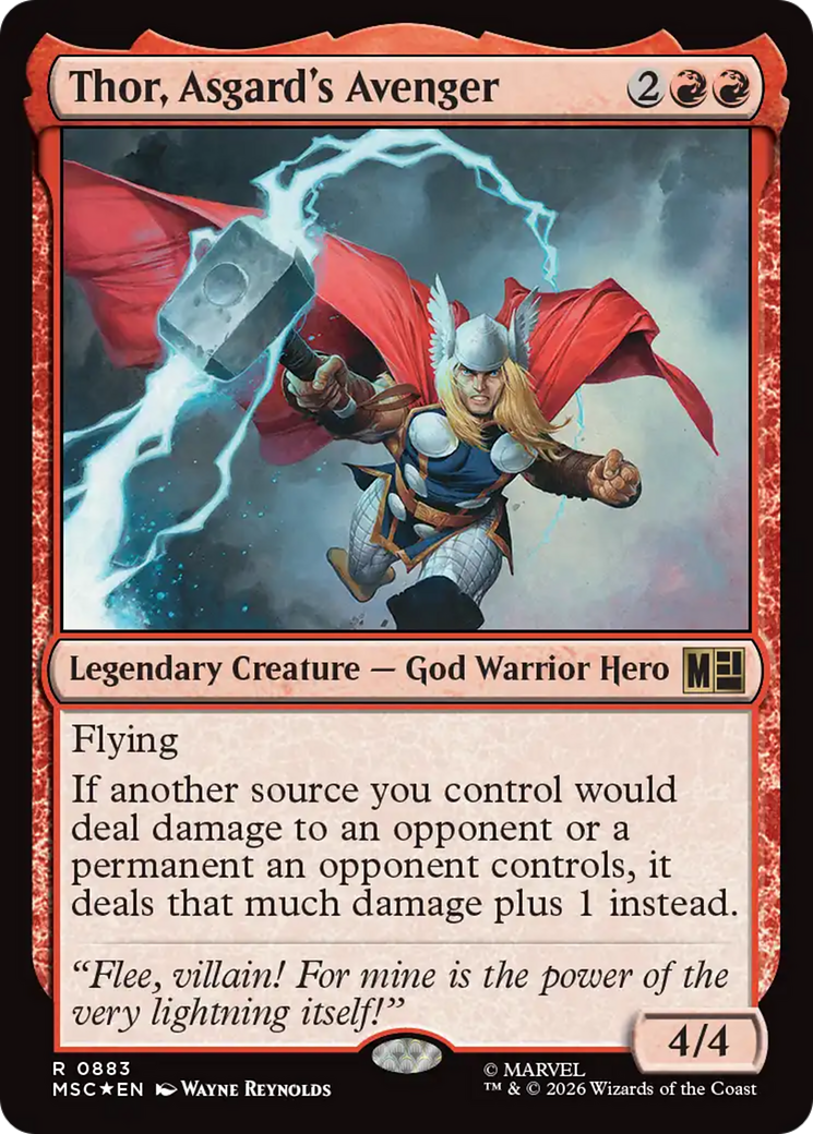 Thor, Asgard's Avenger (Surge Foil) [Marvel Super Heroes Commander] | Gate City Games LLC