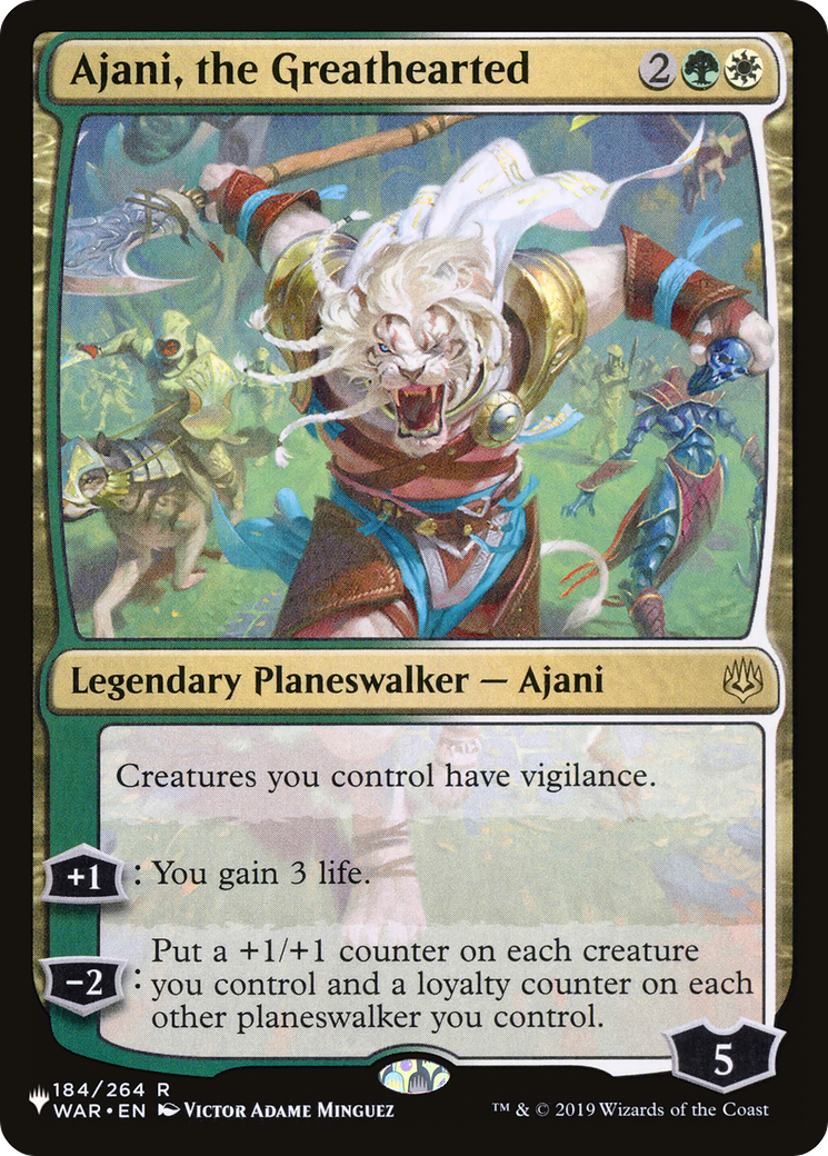 Ajani, the Greathearted [The List Reprints] | Gate City Games LLC