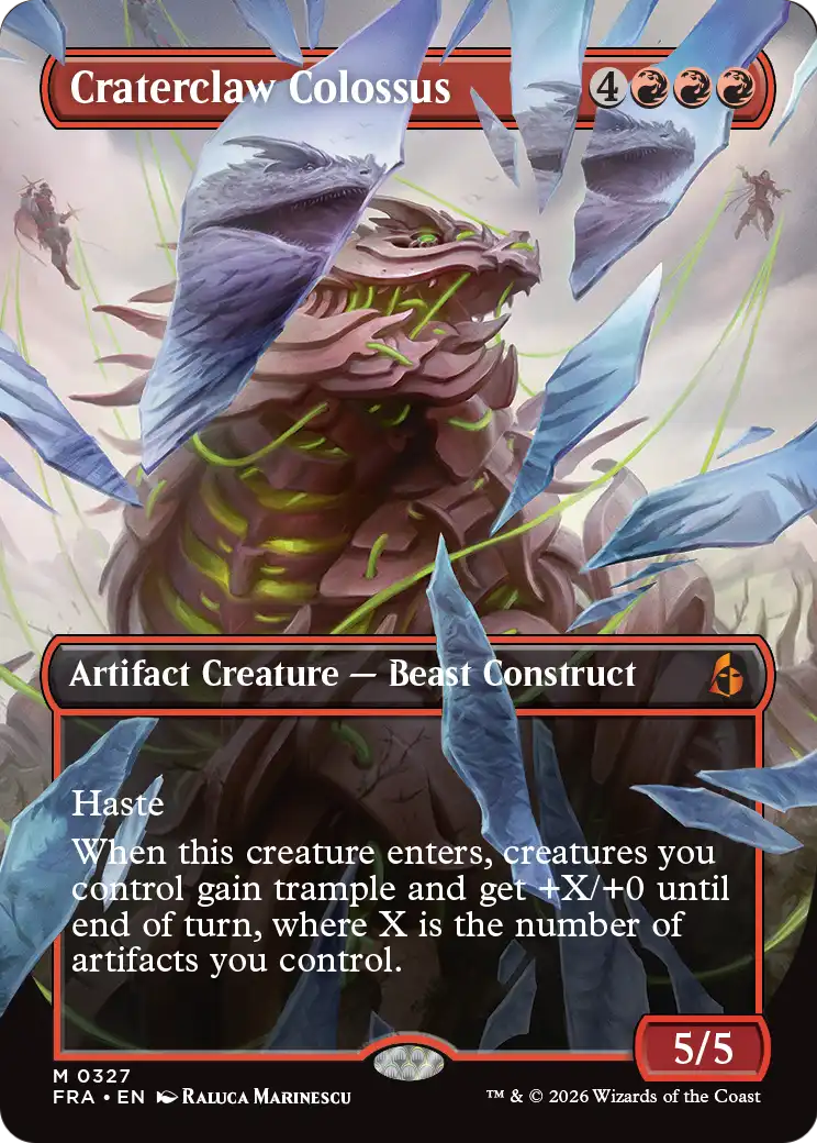 Craterclaw Colossus (Borderless) (0327) [Reality Fracture] | Gate City Games LLC