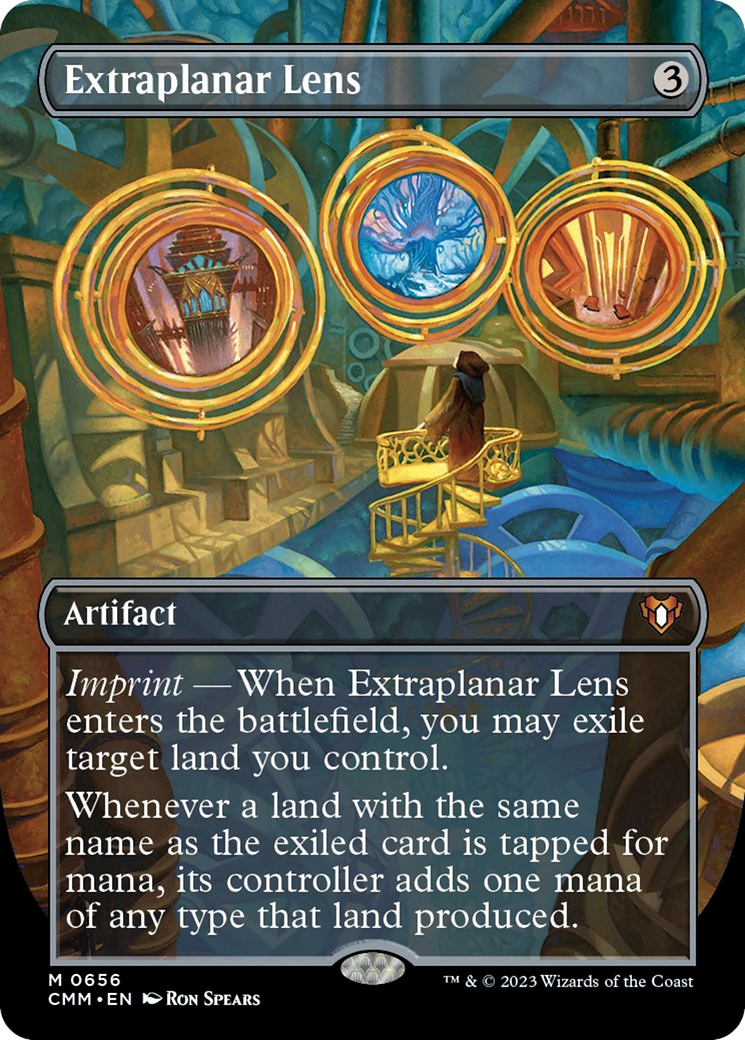 Extraplanar Lens (Borderless Alternate Art) [Commander Masters] | Gate City Games LLC