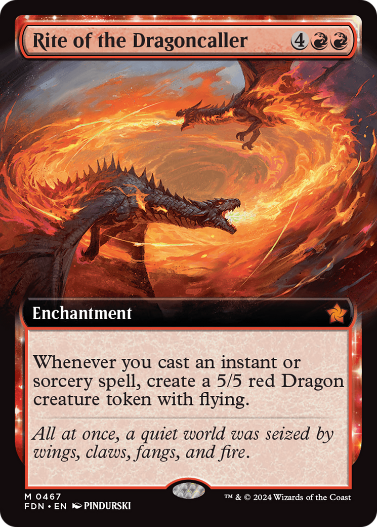 Rite of the Dragoncaller (Extended Art) [Foundations] | Gate City Games LLC