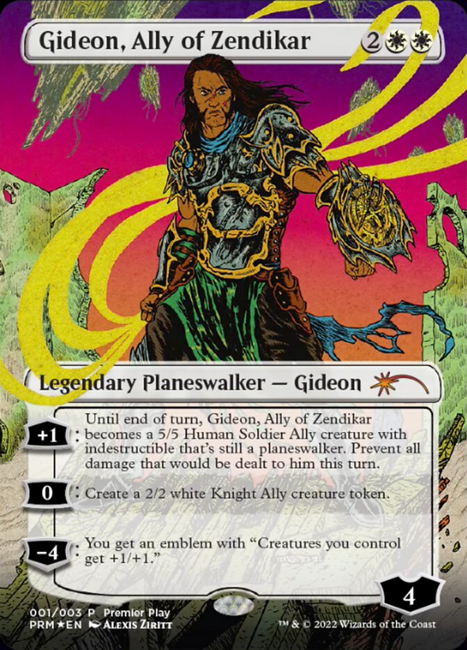 Gideon, Ally of Zendikar (Borderless) [Regional Championship Qualifiers 2022] | Gate City Games LLC