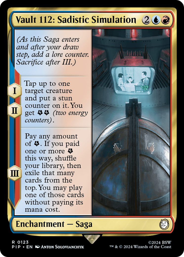 Vault 112: Sadistic Simulation [Fallout] | Gate City Games LLC