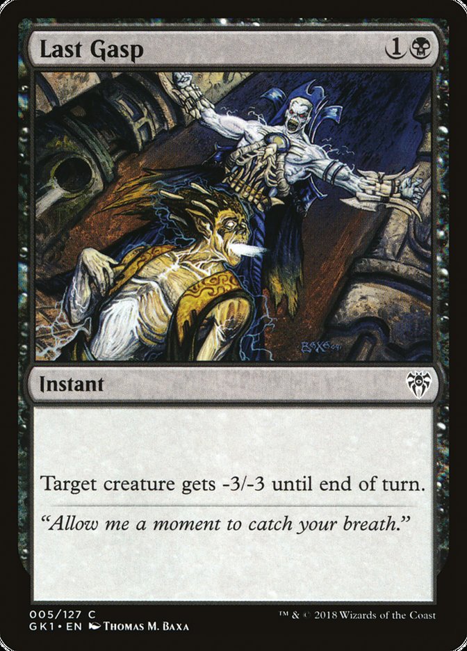 Last Gasp [Guilds of Ravnica Guild Kit] | Gate City Games LLC