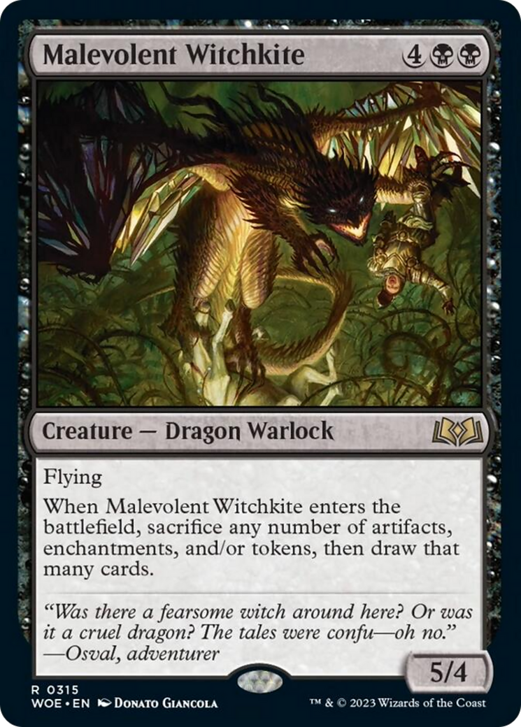 Malevolent Witchkite [Wilds of Eldraine] | Gate City Games LLC