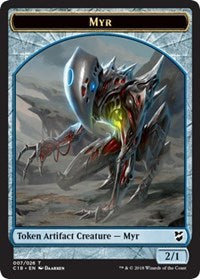 Myr (007) // Thopter (008) Double-Sided Token [Commander 2018 Tokens] | Gate City Games LLC