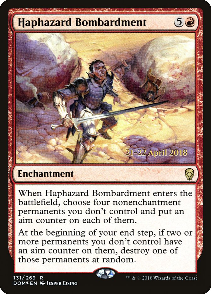 Haphazard Bombardment [Dominaria Prerelease Promos] | Gate City Games LLC