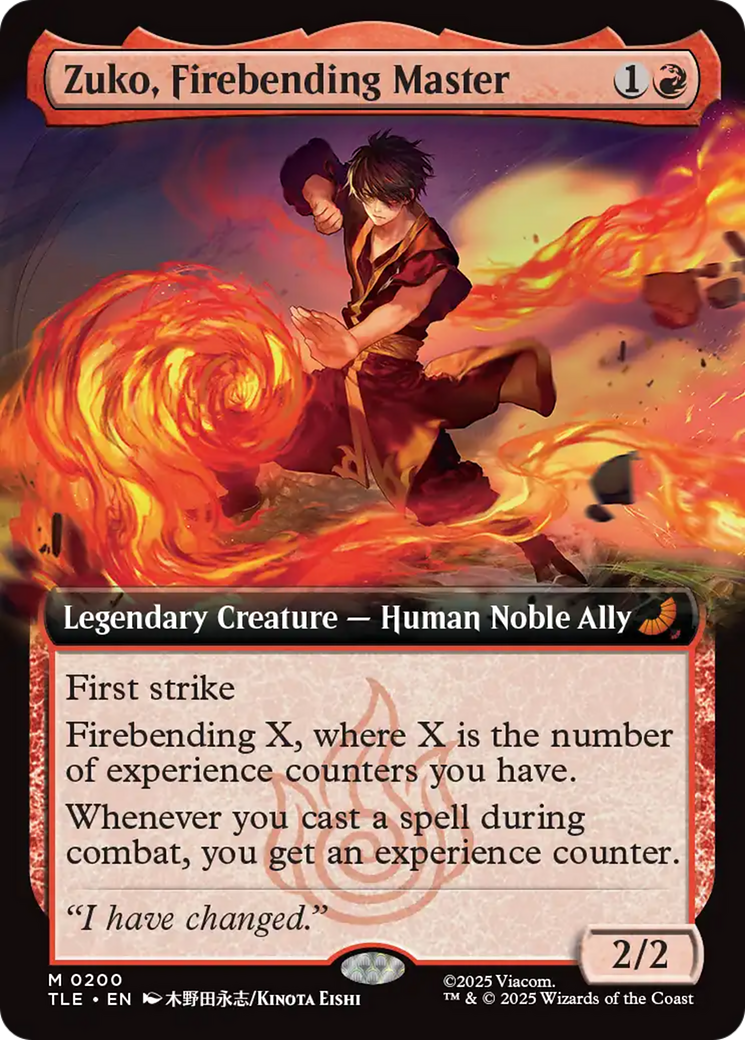 Zuko, Firebending Master (Extended Art) [Avatar: The Last Airbender: Eternal-Legal] | Gate City Games LLC